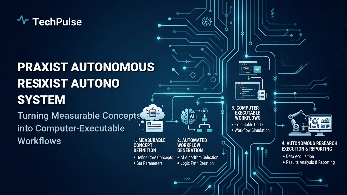 PRAXIST Autonomous Research System: Turning Measurable Concepts into Computer-Executable Workflows