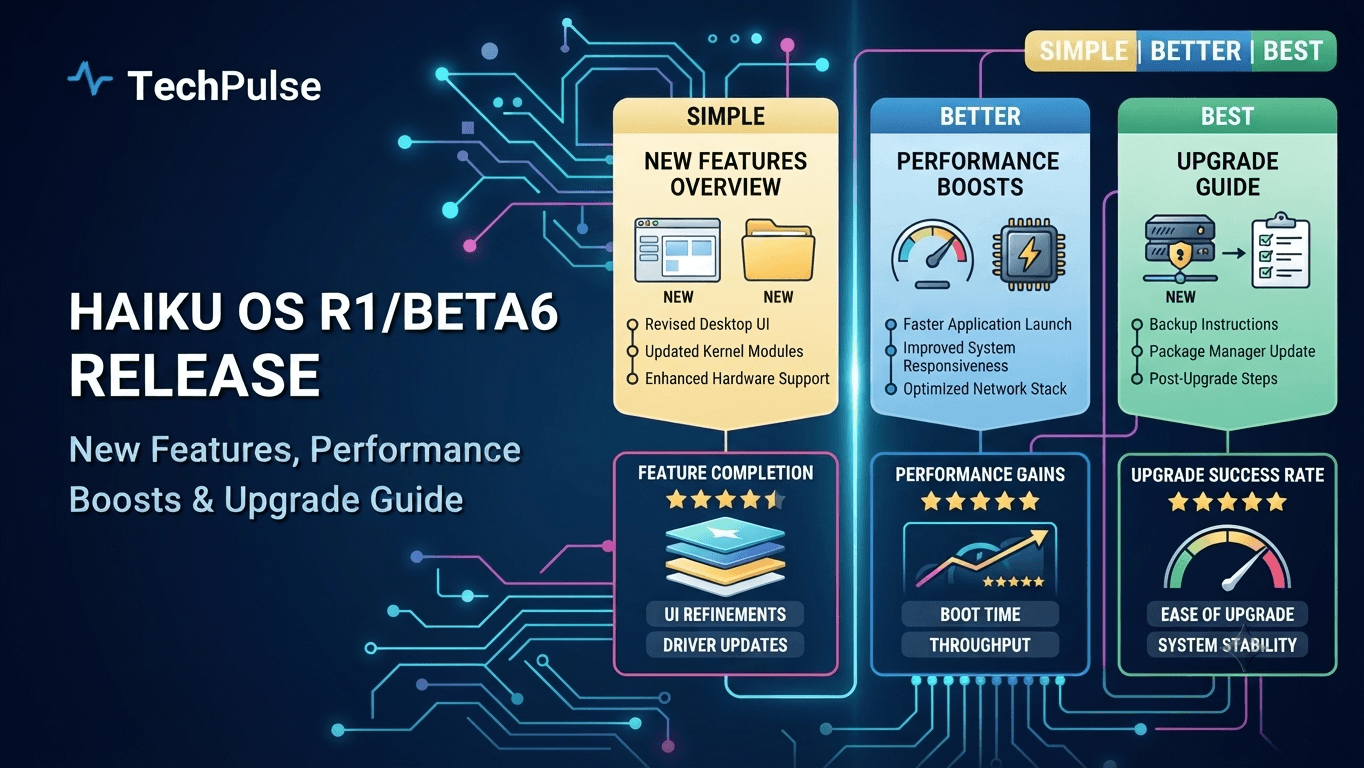 Haiku OS R1/beta6 Release: New Features, Performance Boosts & Upgrade Guide